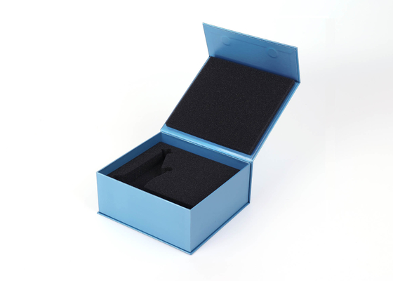 Grey Rigid Magnetic Paper Box , Offset Printed Recycled Cardboard Jewelry Boxes