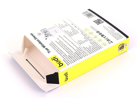 Wireless Earphone Packaging Box , Paper Ture Two Tuck End Box 300g C1S