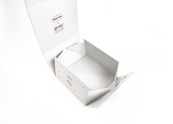 Luxury Paper Magnetic Foldable Packaging Box Sustainable For Ice Cream