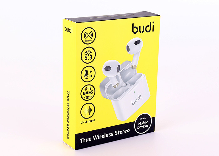 Wireless Earphone Packaging Box , Paper Ture Two Tuck End Box 300g C1S